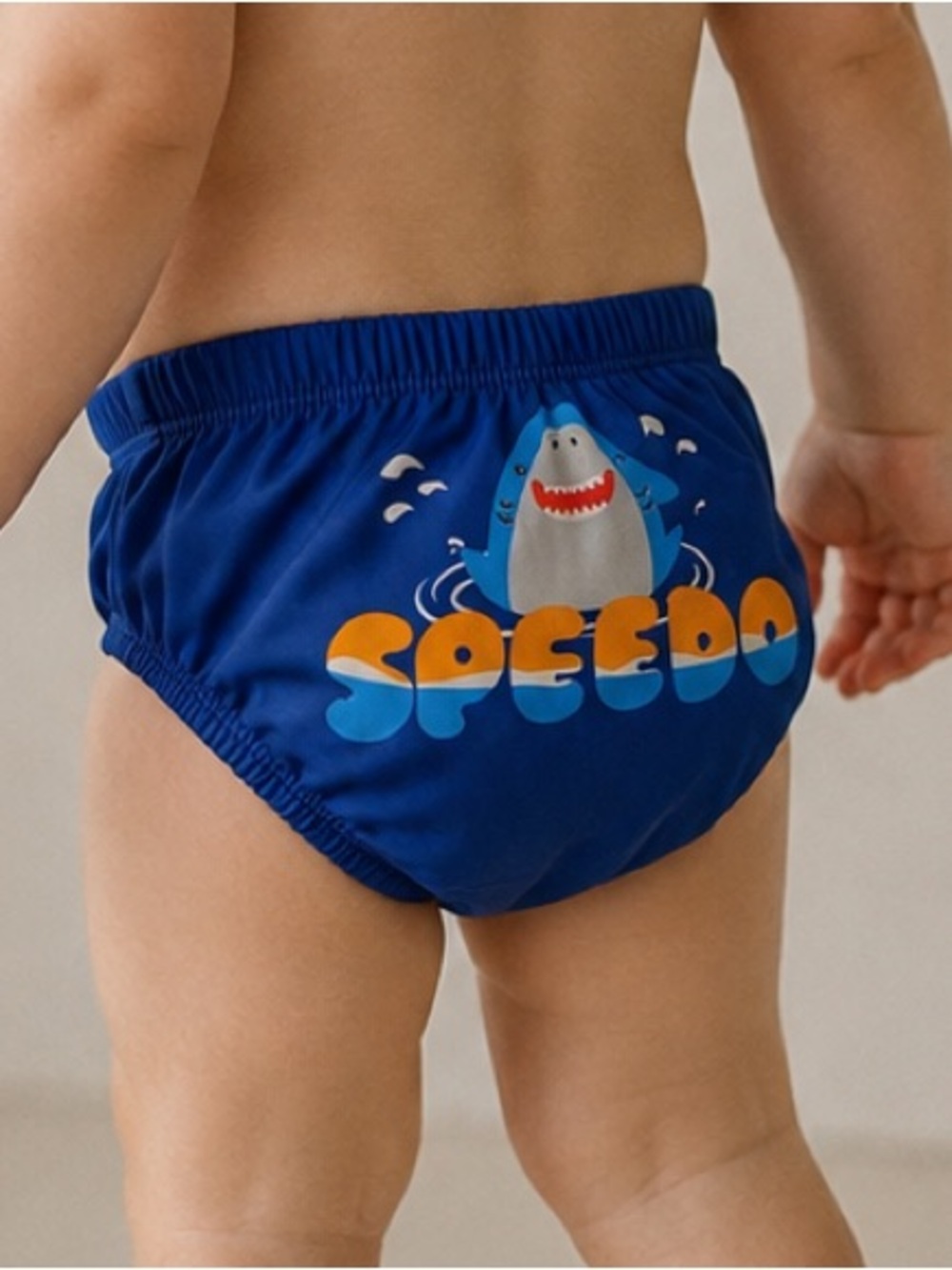 Speedo Kids Blue Shark Swim Diaper size L
